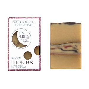 Packaging du savon au lait d'ânesse artisanal, Les Perles du Lac