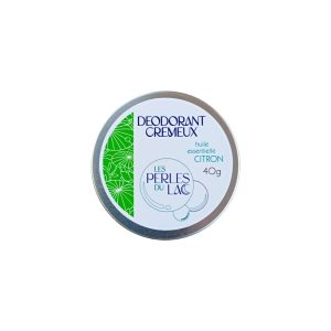 Packaging du déodorant naturel à l'huile essentielle de citron - Les Perles du Lac