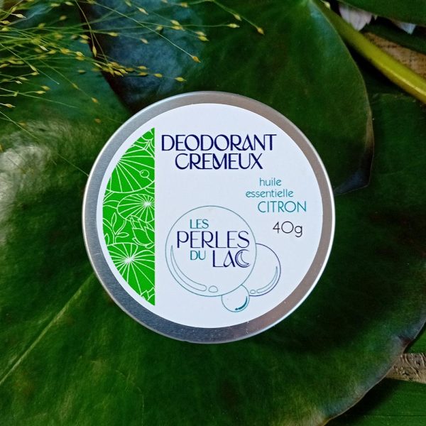 Packaging du déodorant naturel au citron - Les Perles du Lac
